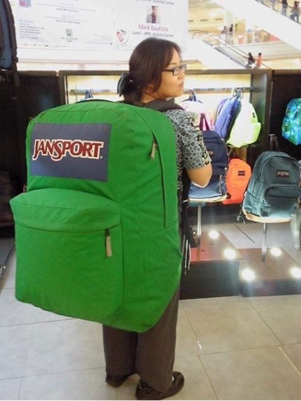 Jansport Bright Red Oversized Backpack